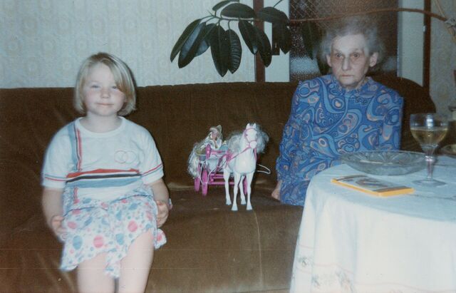 Hana Kosinová s pravnučkou, zdroj: archiv Martiny Ptáčníkové